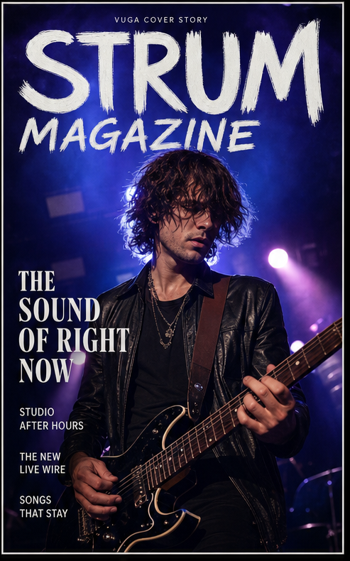 Strum Magazine Cover Story example