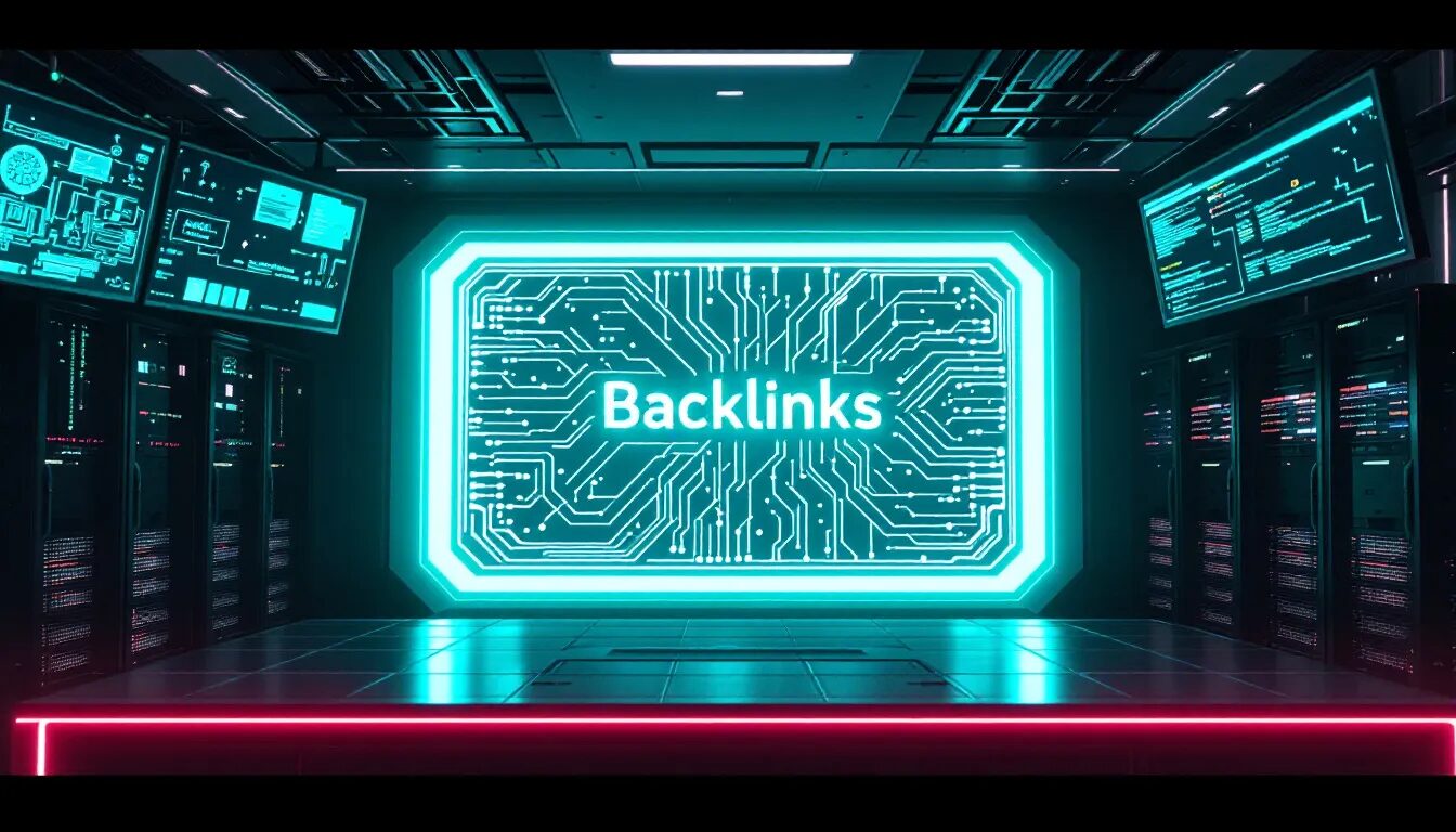 In the image, a diagram illustrates the concept of backlinks, highlighting various types such as dofollow and nofollow links, and their importance in search engine optimization (SEO). It emphasizes how high quality backlinks from authoritative websites can enhance search rankings and drive organic traffic to a target page.